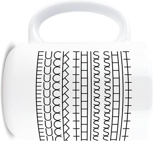 Hogg Hidden Message Coffee Mug, 15 oz Ceramic Funny Coffee Cup, Hidden Message Mug, F This S Cup, Birthday Gag Gifts for Women, Adult White Elephant Gifts, Novelty Items for Adults in Kuwait