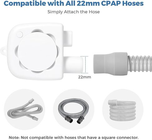 CPAP Hose Dryer, CPAP Tube Cleaner Blower Fan, Fast Drying CPAP Cleaning Kit for All Standard 22mm Diameter Tubing with High-Speed Airflow, 3 Speeds & 3 Timer (45/60/80 Minutes), 5V Adapter in Saudi Arabia