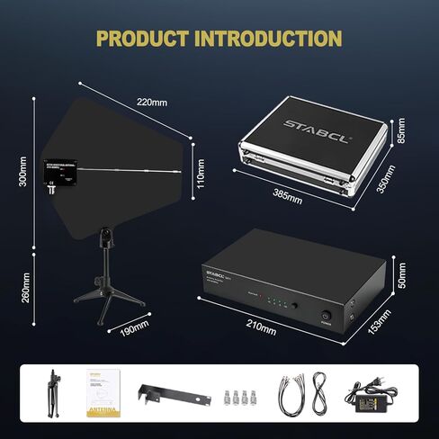 حزمة نظام توزيع هوائي UHF مع حقيبة حمل، وأجهزة استقبال اتجاهية نشطة مع 4 مخارج + 1 منافذ متتالية، ونظام توزيع الطاقة للميكروفون اللاسلكي مع مجداف الهوائي in Kuwait