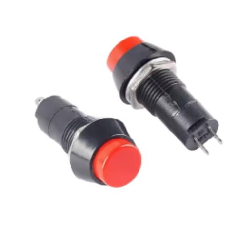 (10pcs) Round Pushbutton Switch PBS-11A Self-Locking 2-pin Power Small Pushbutton Switch 1A/250V Round Power Activated Small Pushbutton Switch (White) in Saudi Arabia