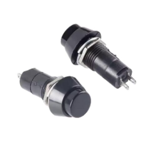 (10pcs) Round Pushbutton Switch PBS-11A Self-Locking 2-pin Power Small Pushbutton Switch 1A/250V Round Power Activated Small Pushbutton Switch (White) in Saudi Arabia