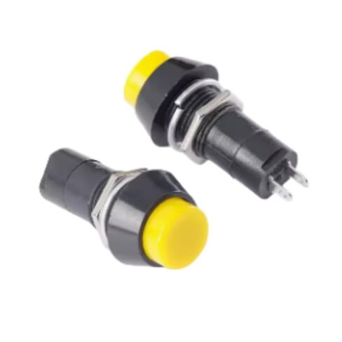 (10pcs) Round Pushbutton Switch PBS-11A Self-Locking 2-pin Power Small Pushbutton Switch 1A/250V Round Power Activated Small Pushbutton Switch (White) in Saudi Arabia
