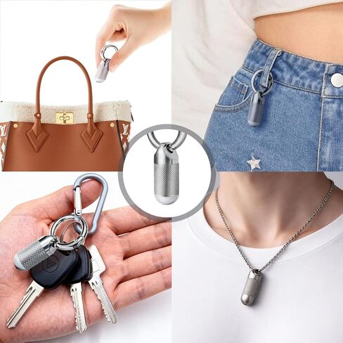 Small Pill Case, Titanium Keychain Pill Holder, Mini Pill Case for Travel, Small Metal Pill Organizer, Portable & Waterproof Mini Pill Holder with Keyring- Tiny in Saudi Arabia