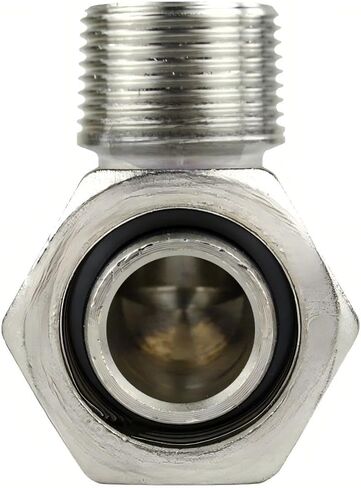 M8090 Compressor 90 Degree Elbow Fitting - for Maxline airpipe system Connection - Compressed Air Piping adaptor fitting - 1" Tubing x 1" Male NPT 175 PSI Solid Brass Double O-Ring Seal in Saudi Arabia
