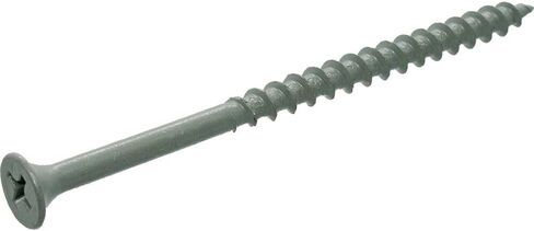 Grip-Rite PTN3S5 PG10 Polymer Coated #8 x 3 Coarse Thread Deck Screw, Gray, 5lb Box in Saudi Arabia