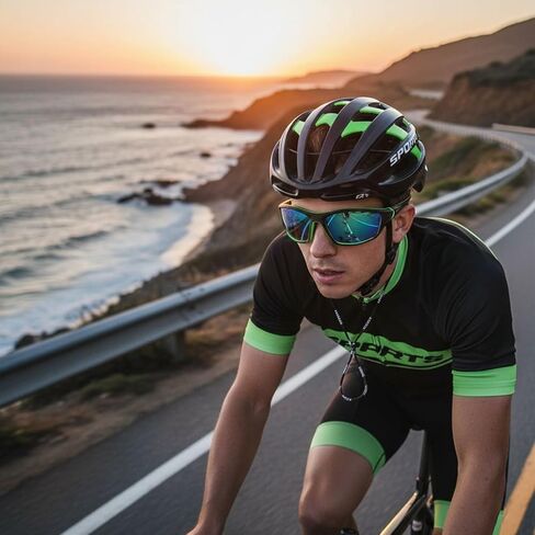 6 Pack Polarized Cycling Sunglasses for Men Women, Sports Sunglasses UV Protection for Fishing Driving in Kuwait
