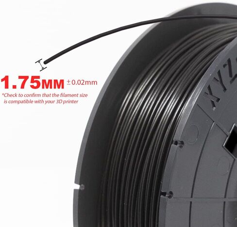 XYZPrinting ABS 3D Printer Filament, No NFC, Dimensional Accuracy +/- 0.02 mm, 1kg Spool, 1.75 mm, BLACKN in Saudi Arabia
