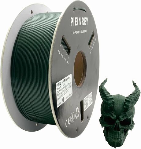 خيوط ألياف الكربون PETG 1.75 مم، خيوط طابعة PETG CF ثلاثية الأبعاد، متوافقة مع Creality K1C، Bambu LAB، QIDI MAX3، Prusa MK4، FLASHFORGE Adventurer 5M FDM 3D Printer، 1 كجم، أخضر زمردي in Kuwait