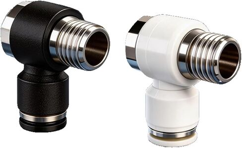 Black And White Pneumatic Connector PH Quick Plugs External Hexagonal Thread Straight Through 6-01/8-02/10-03/12-04 1Pcs(精品黑PH12-03) in Kuwait