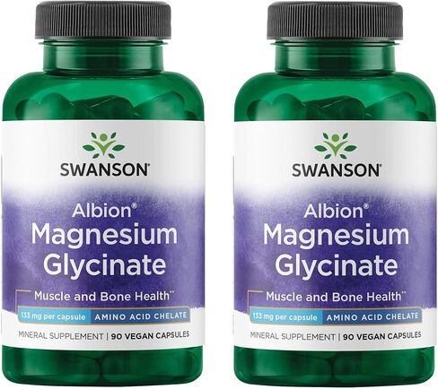 Swanson Slated Magnesium 133 ملليغرام 90 كبسولة (2 عبوة) in Kuwait