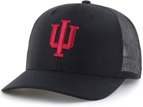Officially Licensed University Indiana Mesh Trucker Hat Classic Primary Home Team Logo Adjustable Structured Embroidered Black Snapback Baseball Sports Ball Cap in Saudi Arabia