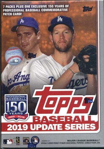 صندوق مكبر البيسبول Topps Update لعام 2019 (7 حزم/14 بطاقة: ضربة واحدة، 5 إدراجات) in Saudi Arabia