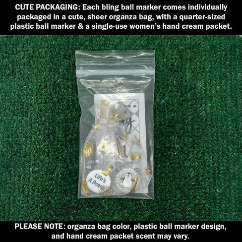 Giggle Golf Bling Penguin Golf Ball Marker with Golf Necklace for Women in Saudi Arabia