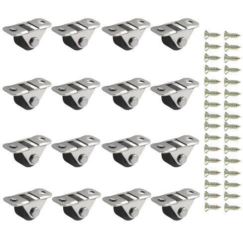 16 قطعة من عجلات العجلات الصغيرة مقاس 1/2 بوصة، عجلات صغيرة ذاتية اللصق منخفضة المستوى، عجلة دوارة مطاطية ثابتة للأجهزة الصغيرة/الأثاث/مشروع DIY in Kuwait