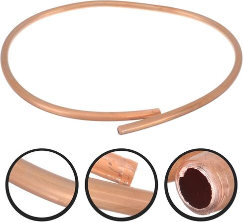 Mipcase Air Conditioning Soft Copper Tube 12mm Od 1mm Wall Thickness 1 Meter Refrigeration Tubing Coil for Hvac DIY Industrial Use in Saudi Arabia