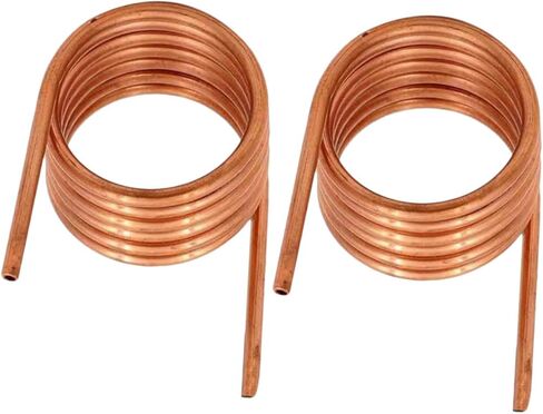 jojofuny 2pcs 2m Soft Copper Tubing Coil 4x0.5mm Thin Wall Refrigeration Copper Tube for Air Conditioner and Freezer Refrigeration Systems in Saudi Arabia