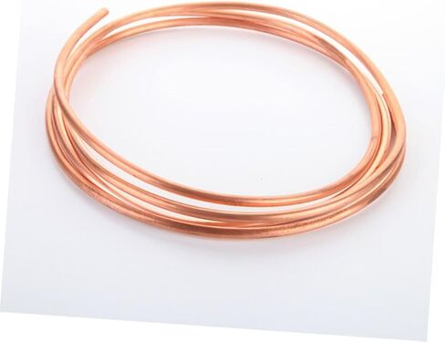 jojofuny 2pcs 2m Soft Copper Tubing Coil 4x0.5mm Thin Wall Refrigeration Copper Tube for Air Conditioner and Freezer Refrigeration Systems in Saudi Arabia