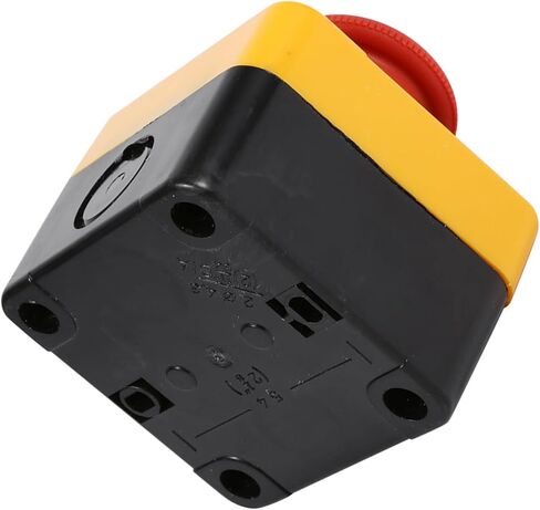 Emergency Stop Button, 660V 10A Red Mushroom Head High Safety, Safety Push Button Switch, with 1 NO + 1 NC DPST Contact, for Industrial Machinery, Factory Equipment, Conveyor Syste in Saudi Arabia