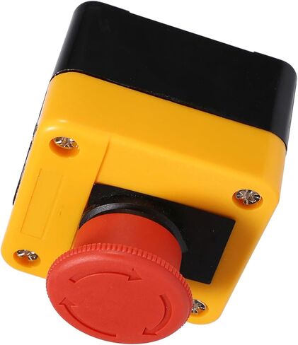 Emergency Stop Button, 660V 10A Red Mushroom Head High Safety, Safety Push Button Switch, with 1 NO + 1 NC DPST Contact, for Industrial Machinery, Factory Equipment, Conveyor Syste in Saudi Arabia