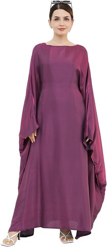 دبي الخفافيش فستان رداء لامع للنساء مسلم 1PC Abaya عيد الصلاة ملابس ناعمة دبي حفل السفر فستان ماكسي أبايا in Saudi Arabia