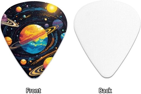 Colorful Galaxy 10 Pack Guitar Picks for Electric Guitars Durable Guitar Gifts Durable Guitar Picks for All Kinds of Guitar Bass in Saudi Arabia