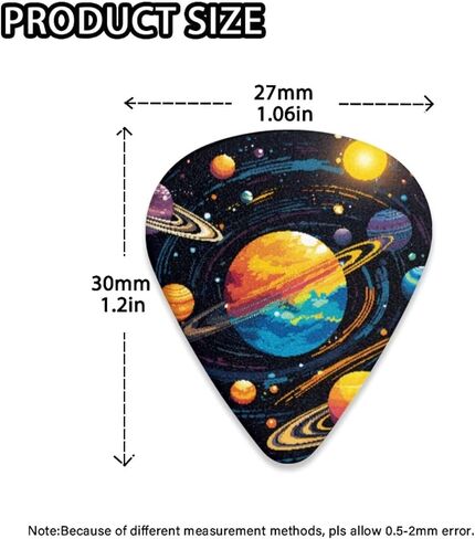 Colorful Galaxy 10 Pack Guitar Picks for Electric Guitars Durable Guitar Gifts Durable Guitar Picks for All Kinds of Guitar Bass in Saudi Arabia