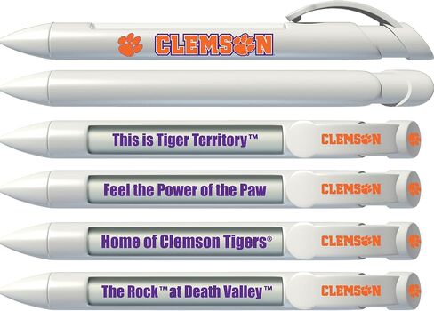 Greeting Pen Clemson Silver Barrel Grip Pen 8 Pack (2812) in Saudi Arabia