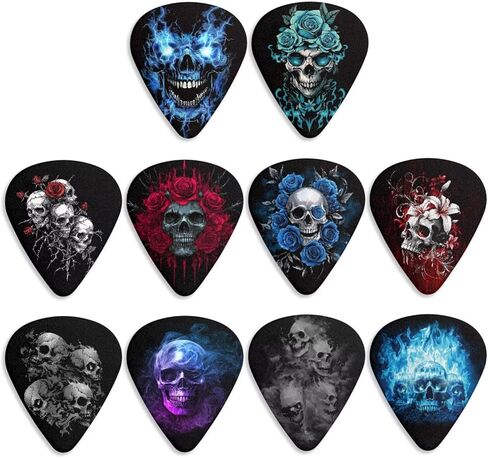 Colorful Galaxy 10 Pack Guitar Picks for Electric Guitars Durable Guitar Gifts Durable Guitar Picks for All Kinds of Guitar Bass in Saudi Arabia