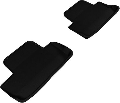 3D MAXpider L1FR06501509 All-Weather Floor Mats for Ford Mustang 2005-2009 Custom Fit Car Floor Liners, Kagu Series (1st & 2nd Row, Black) in Saudi Arabia