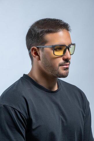 GUNNAR Gaming Glasses - Mammoth Onyx Amber Lens - Blue Light Blocking Relieve Dry Eye in Saudi Arabia