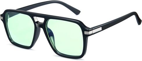 Cyxus Light Green Blue Light Glasses for Men Women Reduce Eyestrain UV Protection for Computer Screen 8316G01 in Saudi Arabia
