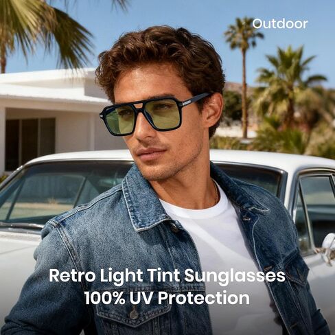 Cyxus Light Green Blue Light Glasses for Men Women Reduce Eyestrain UV Protection for Computer Screen 8316G01 in Saudi Arabia