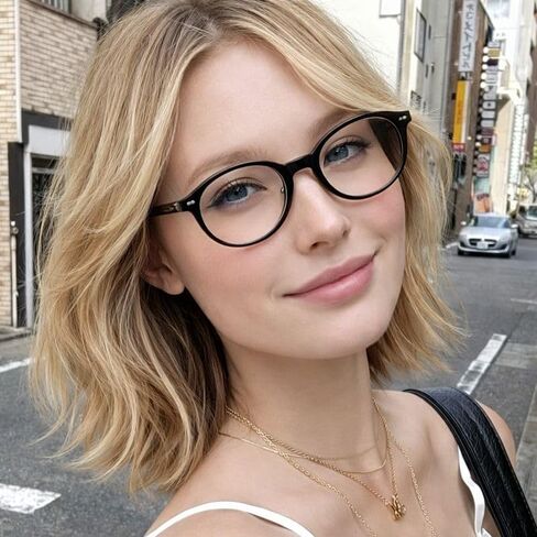 Blue Light Glasses for Women and Men, Clear Lens Computer Glasses with Classic Frame for Daily Screen Use in Saudi Arabia