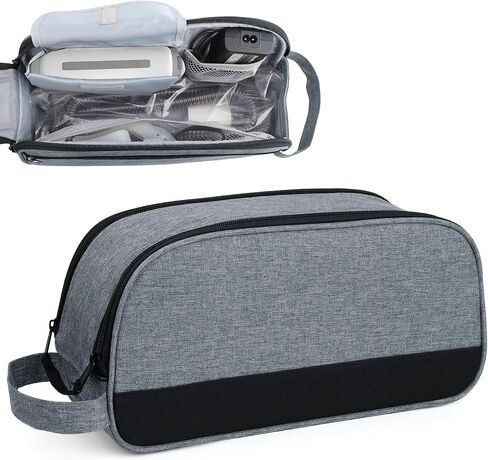 حقيبة سفر CPAP متوافقة مع جهاز Airmini، حقيبة حمل محمولة لجهاز CPAP وملحقاتها، رمادي (حقيبة فقط) in Saudi Arabia
