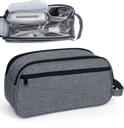 حقيبة سفر CPAP متوافقة مع جهاز Airmini، حقيبة حمل محمولة لجهاز CPAP وملحقاتها، رمادي (حقيبة فقط) in Saudi Arabia