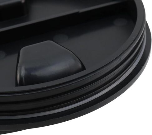 Crapyt 4" Round Non-Slip Inspection Hatch, Detachable Cover ABS Plastic Screw Out Access Hatch Cover with Attached Screw, Access Boat for Ships, Kayak, Yacht, Outdoor Facilities, 2 Pcs Black in Saudi Arabia