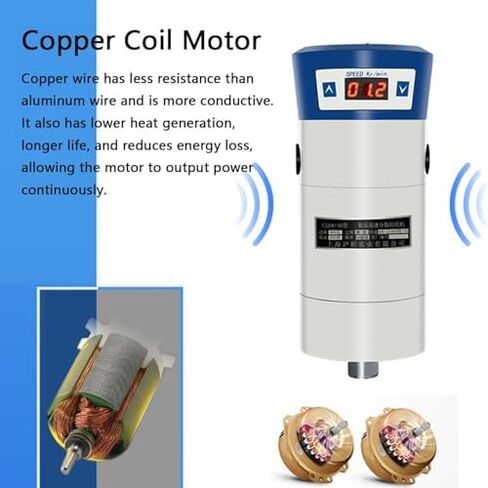 High-Speed Homogenizer Emulsifier Mixer, 300-18000 RPM Lab Dispersing Machine for Cosmetics, Food, Paints - Precision Mixing & Optimal Texture, 12g + 18g Capacity in Saudi Arabia