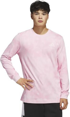 تيشيرت رياضي بأكمام طويلة Tech من adidas للرجال، Off White/Alumina، X-Small in Kuwait