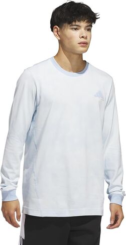 تيشيرت رياضي بأكمام طويلة Tech من adidas للرجال، Off White/Alumina، X-Small in Kuwait