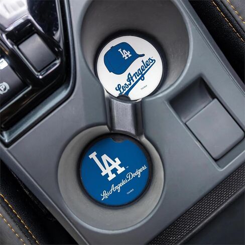 Dodgers Car Coasters, 2-Pack by Team Sports America in Saudi Arabia