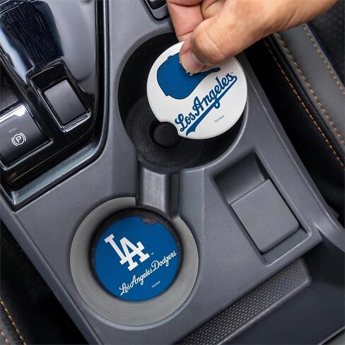 Dodgers Car Coasters, 2-Pack by Team Sports America in Saudi Arabia