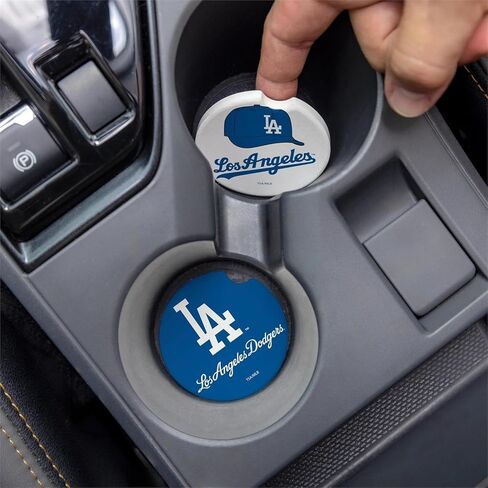 Dodgers Car Coasters, 2-Pack by Team Sports America in Saudi Arabia