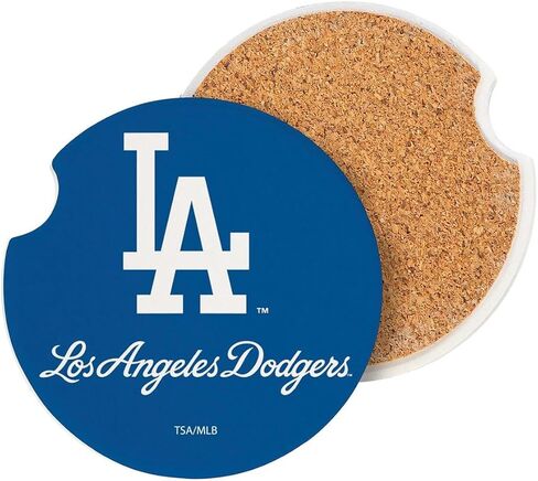 Dodgers Car Coasters, 2-Pack by Team Sports America in Saudi Arabia