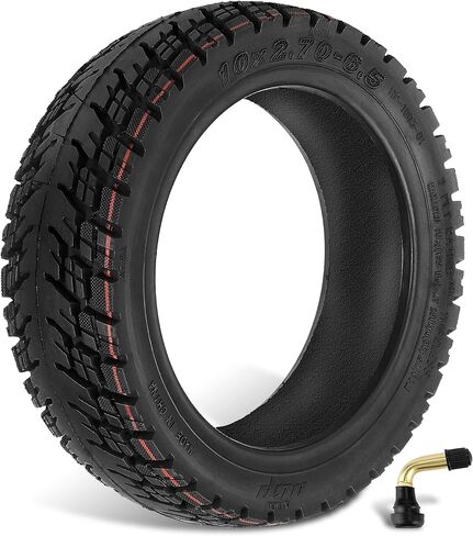 إطار فراغ للطرق الوعرة مقاس 10x2.75، مقاس 10x2.75-6.5 10 بوصة، يناسب Speedway Dualtron Joyor Titan Segway Gotrax Mten3 Okai Beetle Hitway H5 سكوتر التوازن الكهربائي/الغاز in Saudi Arabia