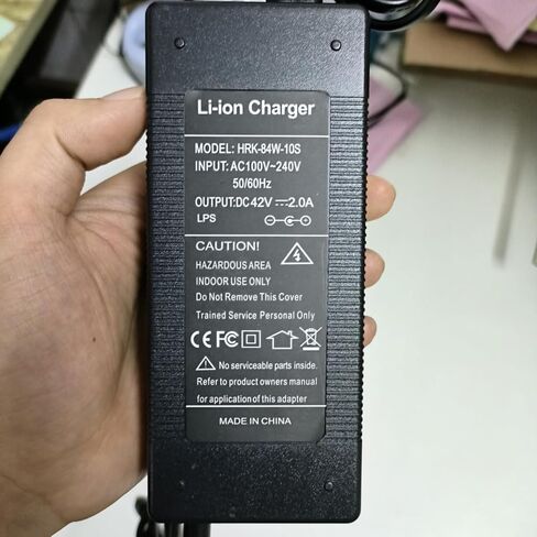 شاحن محول تيار متردد 42 فولت 2 أمبير لدراجة Isinwheel iScooter S9، E9 Pro، E9D، i9Plus، V8 الكهربائية، U1، U2، M10، دراجة كروزر الكهربائية، متوافقة مع بطارية ليثيوم 36 فولت in Saudi Arabia