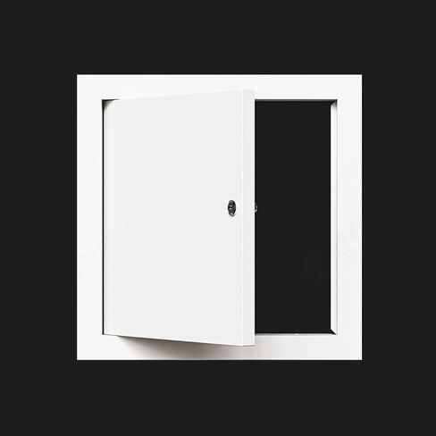 باب وصول معدني قابل للقفل بالحجم الكامل - غطاء فحص متين ومتعدد الوظائف، إطار من الألومنيوم وصفيحة فولاذية مجلفنة (35 × 45 سم) in Kuwait