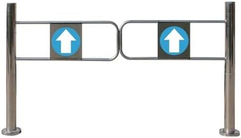 بوابة حاجز أمان أوتوماتيكية من الفولاذ المقاوم للصدأ لمحلات السوبر ماركت والمصانع باب واحد مع إغلاق تلقائي، مثالية للمتنزهات والممرات والوصول المقيد (160 × 97 سم) ريلا in Kuwait