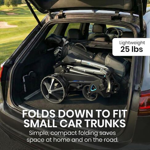 MotoCaddy Electric Golf Push Cart - M5 GPS DHC (2024) - CADDY الكهربائي ، الشاشة التي تعمل باللمس ، GPS متكامل ، بلوتوث ، والتحكم في أسفل السيارات - الملحقات وخطة الأداء لمدة 6 أشهر مضمّنة (أسود) in Kuwait