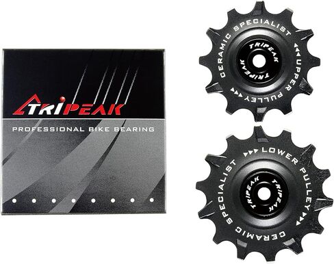 مجموعة بكرة عجلة الفارس 12T+14T Shimano كبيرة الحجم من السيراميك/الفولاذ لـ 11 سرعة Shimano Dura Ace/Ultegra 91xx/R80xx/R70xx Road Cyclocross Gravel Derailleur الخلفي in Kuwait