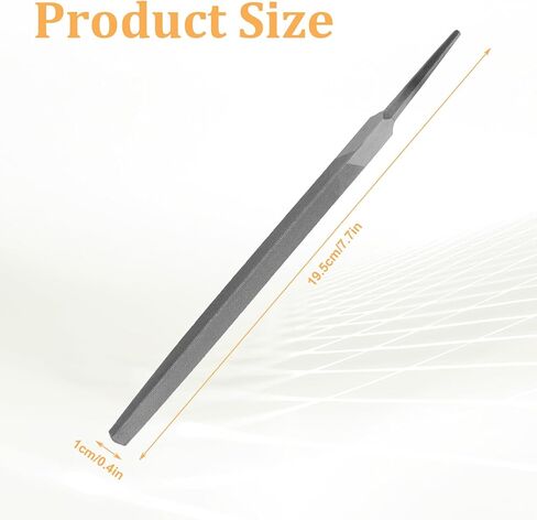 6" Triangular Medium Cut File, Triangular Metal File, Professional Carbon Steel Files Double Cut Teeth Tool Sharpener Made of High Carbon Steel Half Round Hand Files Without Handle for Wood, Metal in Saudi Arabia